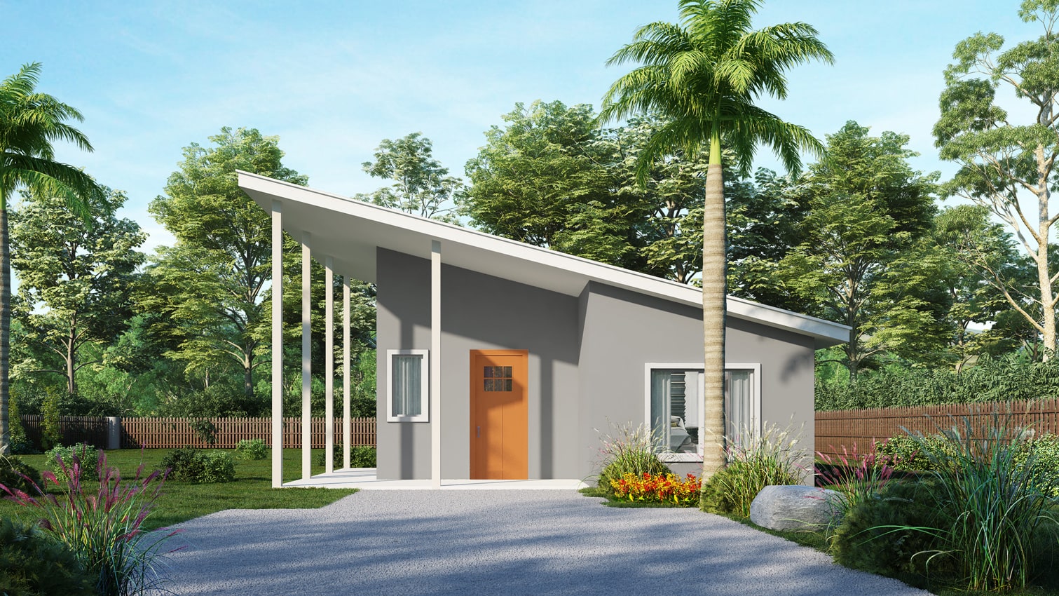 Rendering of the Angel 2.0 steel kit home