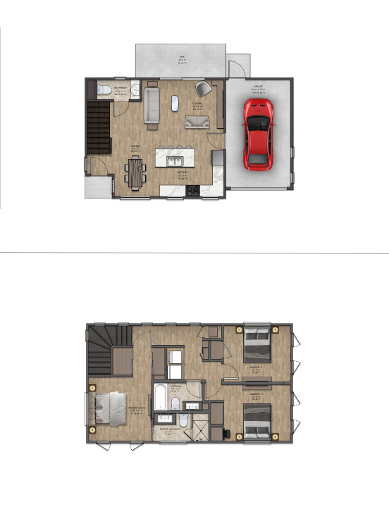 floor plan for the Charlie steel kit home