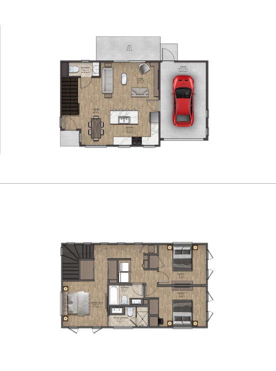 floor plan for the Mirando steel kit home