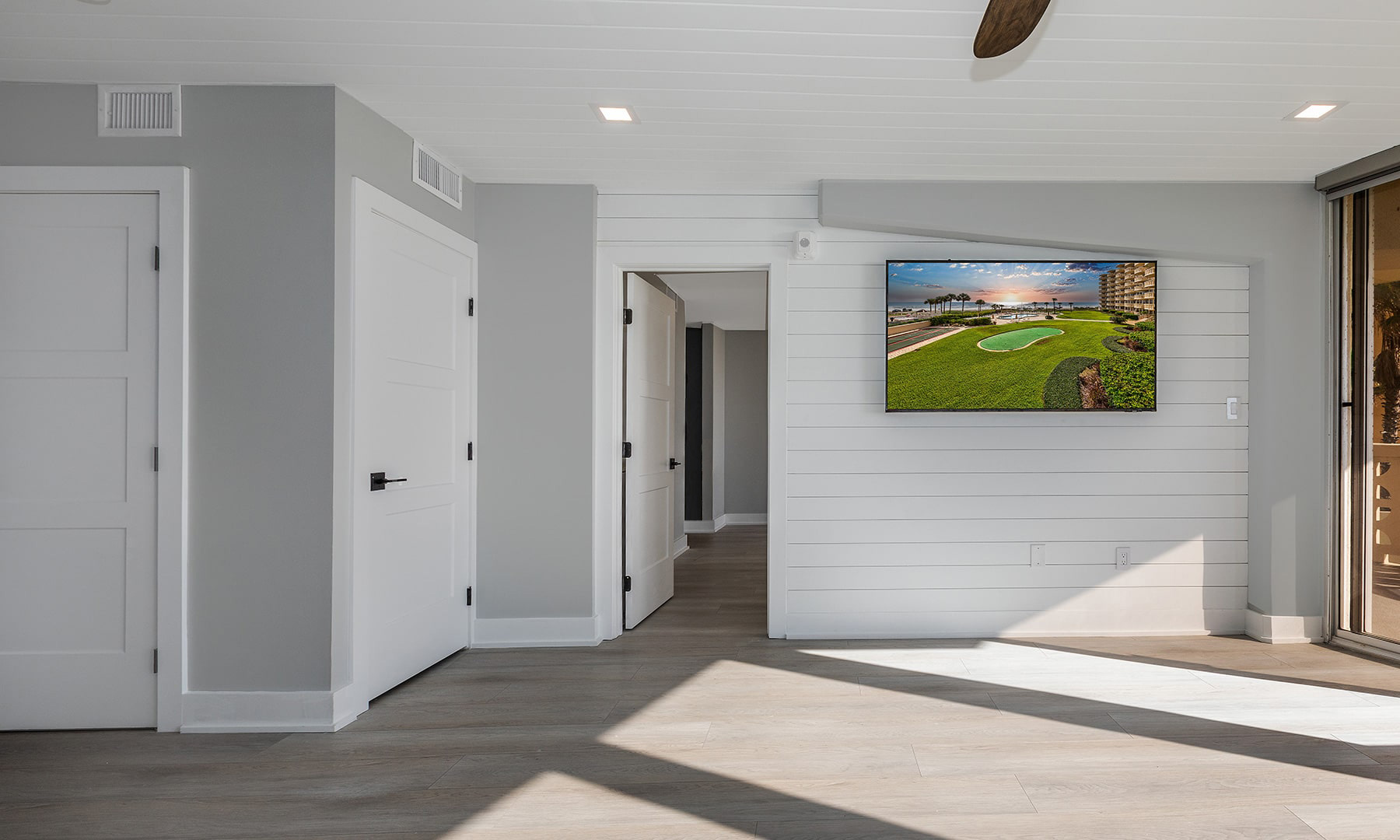 modern living room remodel by the Newberry team