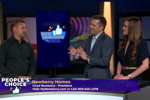 Chad Newberry being interviewed about building a custom home in Florida on the program You Have Real Estate